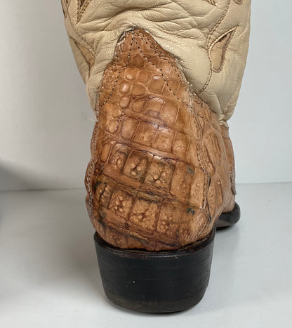 Cuadra Butterfly Cowgirl Boots | Caiman Tail | Tooled Inlays | Women’s 6.5