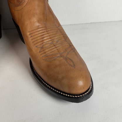 Vintage J. Chisholm Western Work Boots | USA Made | Pecan Taurus | Men’s 10 D