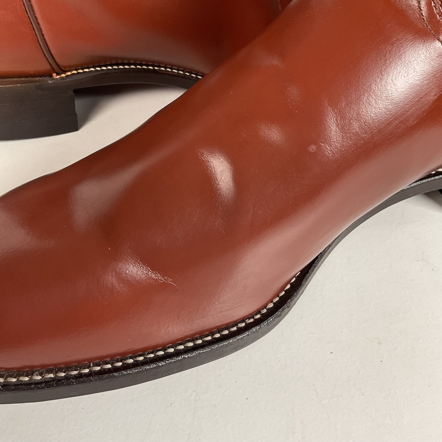 Justin Classic Roper Boots | USA Made | Brown Calfskin | Men’s 13 D
