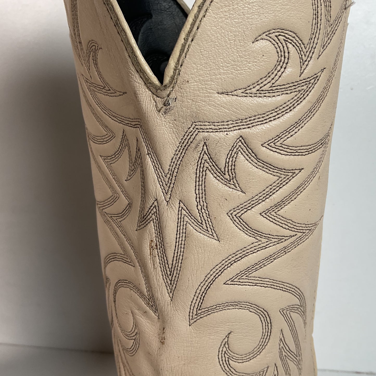 Vintage Laredo Front Cut Python Cowboy Boots 12 D USA Made Snakeskin