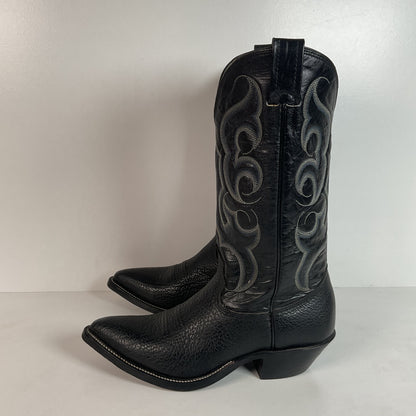 Vintage Nocona Bullhide Cowboy Boots | USA Made | Black | Men’s 8.5 D