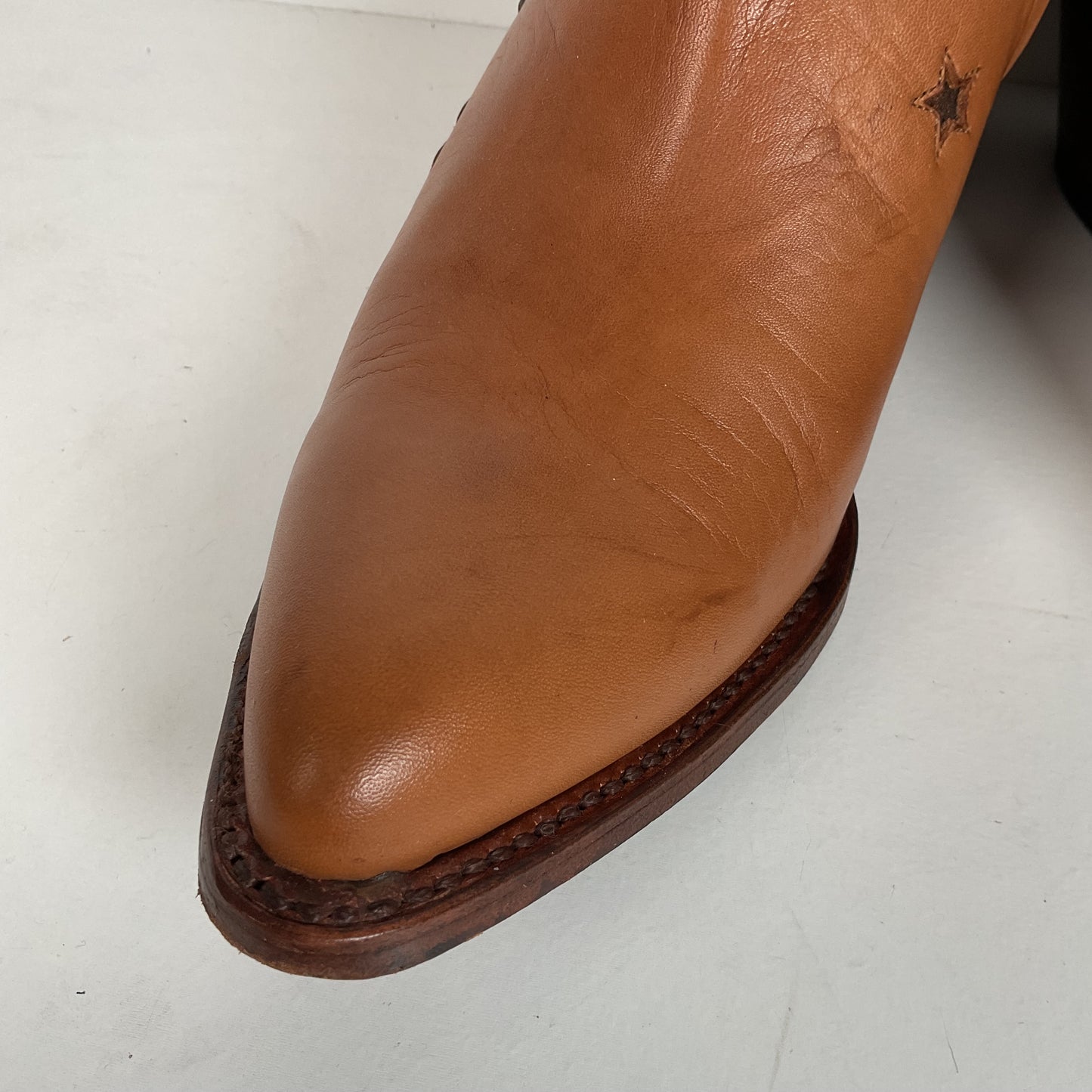 Ranch Road Pee Wee Cowboy Boots | Tooled Desert Inlay | Men’s 8.5 | Women’s 9.5