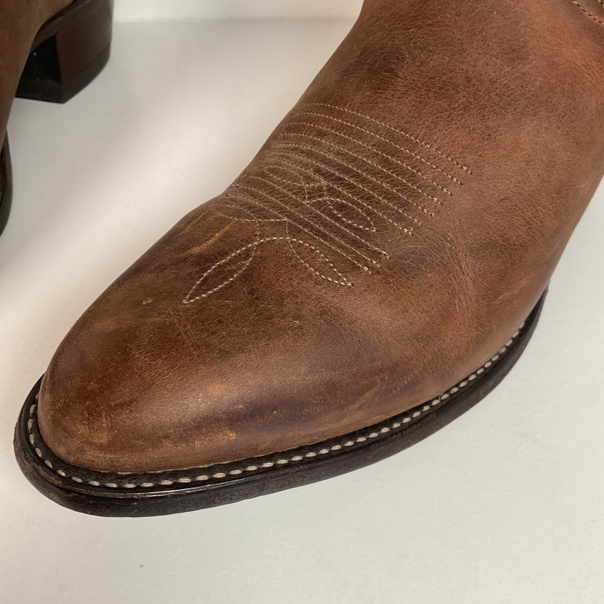Vintage Tony Lama Cowboy Boots | Bay Apache Cowhide | Men’s 10.5 D