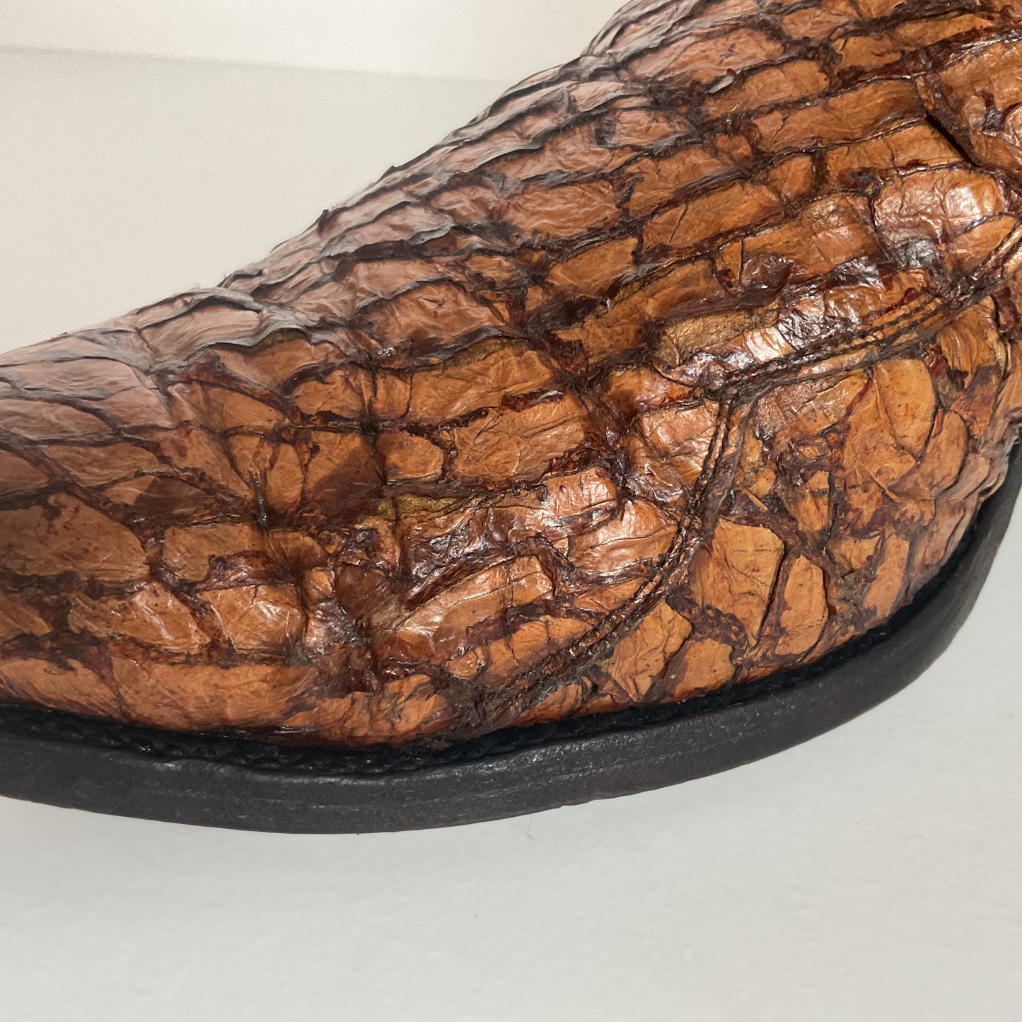 Vintage Olathe Sea Bass Cowboy Boots | Exotic | USA Made | 13 EE
