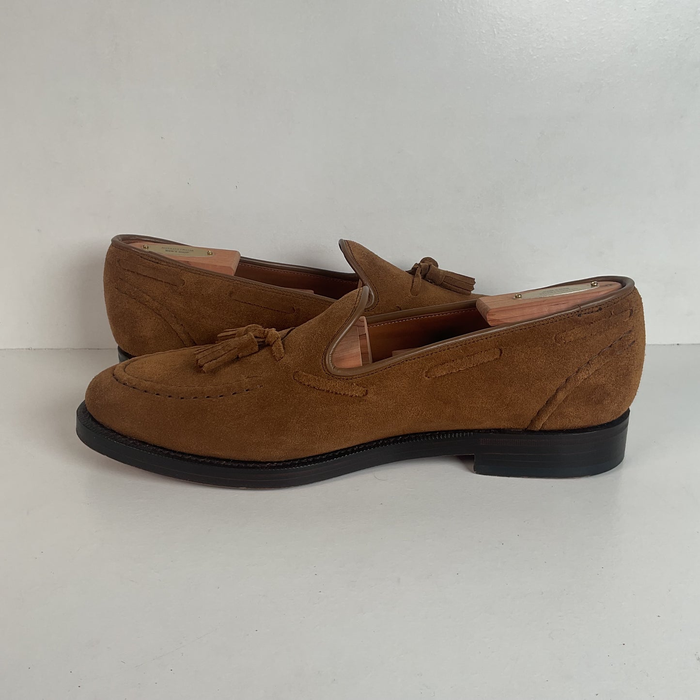 Polo Ralph Lauren Suede Tassel Loafers Men’s 9 D Goodyear Welted