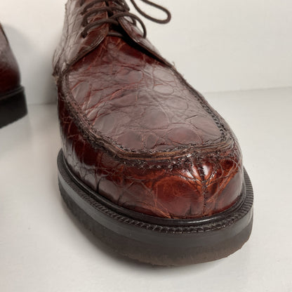 Mezlan Full Crocodile Derby Shoes | Salzburg | Exotic | Men’s 10.5
