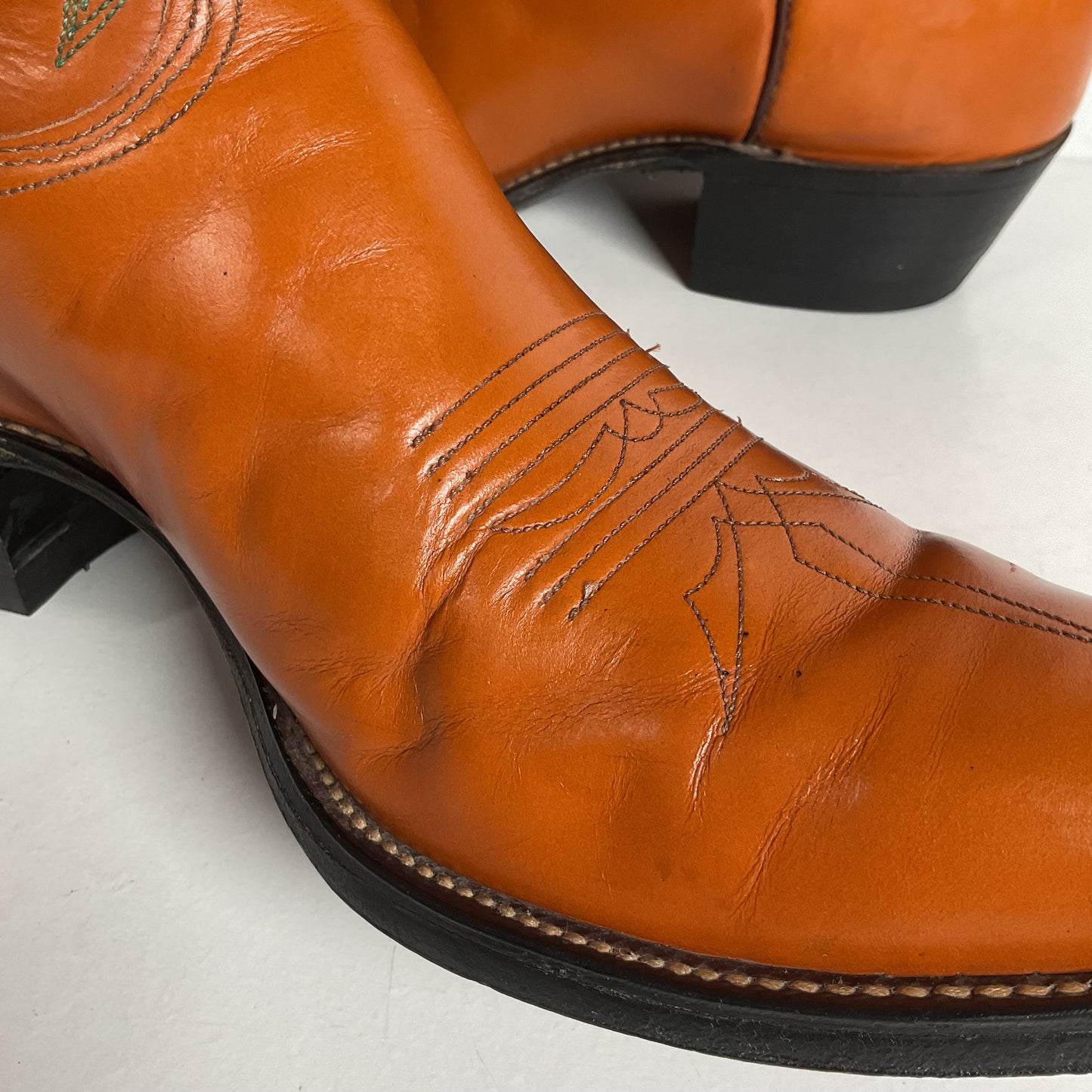 Vintage Justin Fort Worth Cowboy Boots | X Toe | 1960s-1970s | Men’s 9 D