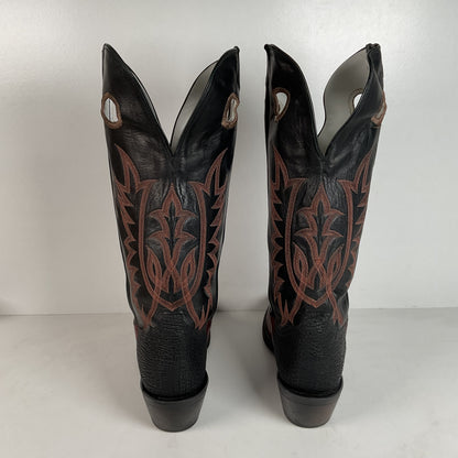 Tony Lama Renegade Buckaroo Boots | Shark Skin Heel | Exotic | USA Made | 13 B