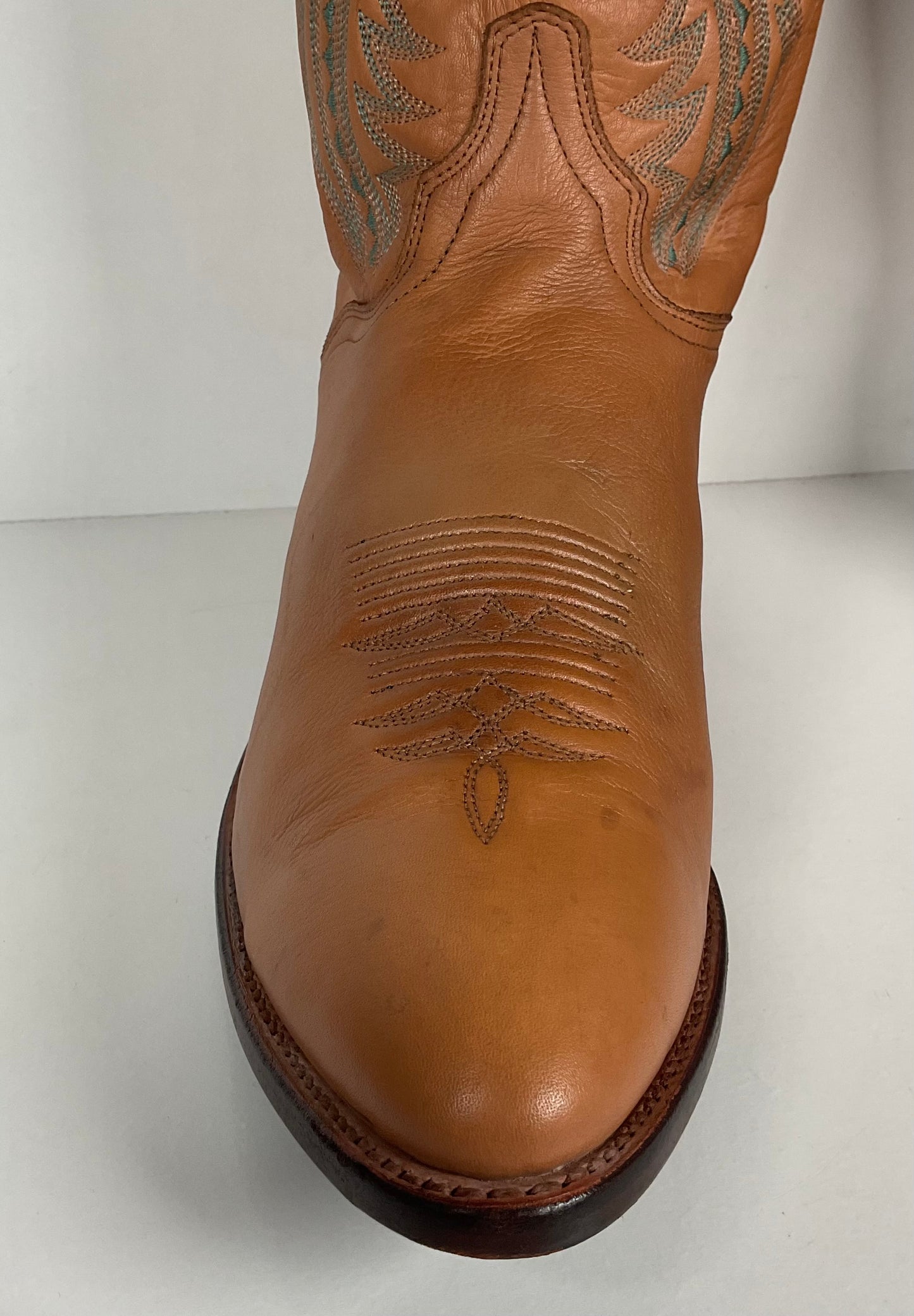 Vintage J. Chisholm Buckskin Cowboy Boots | USA Made | Men’s 13 D
