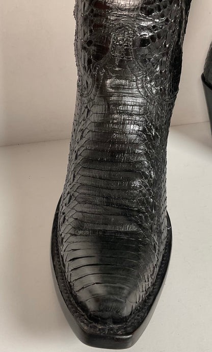Corral Full Cobra Snakeskin Cowgirl Boots 7.5 M Exotic Mule Ear Snip Toe