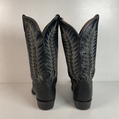 Vintage Tony Lama Gold Label Elephant Boots 10 D USA Made Exotic