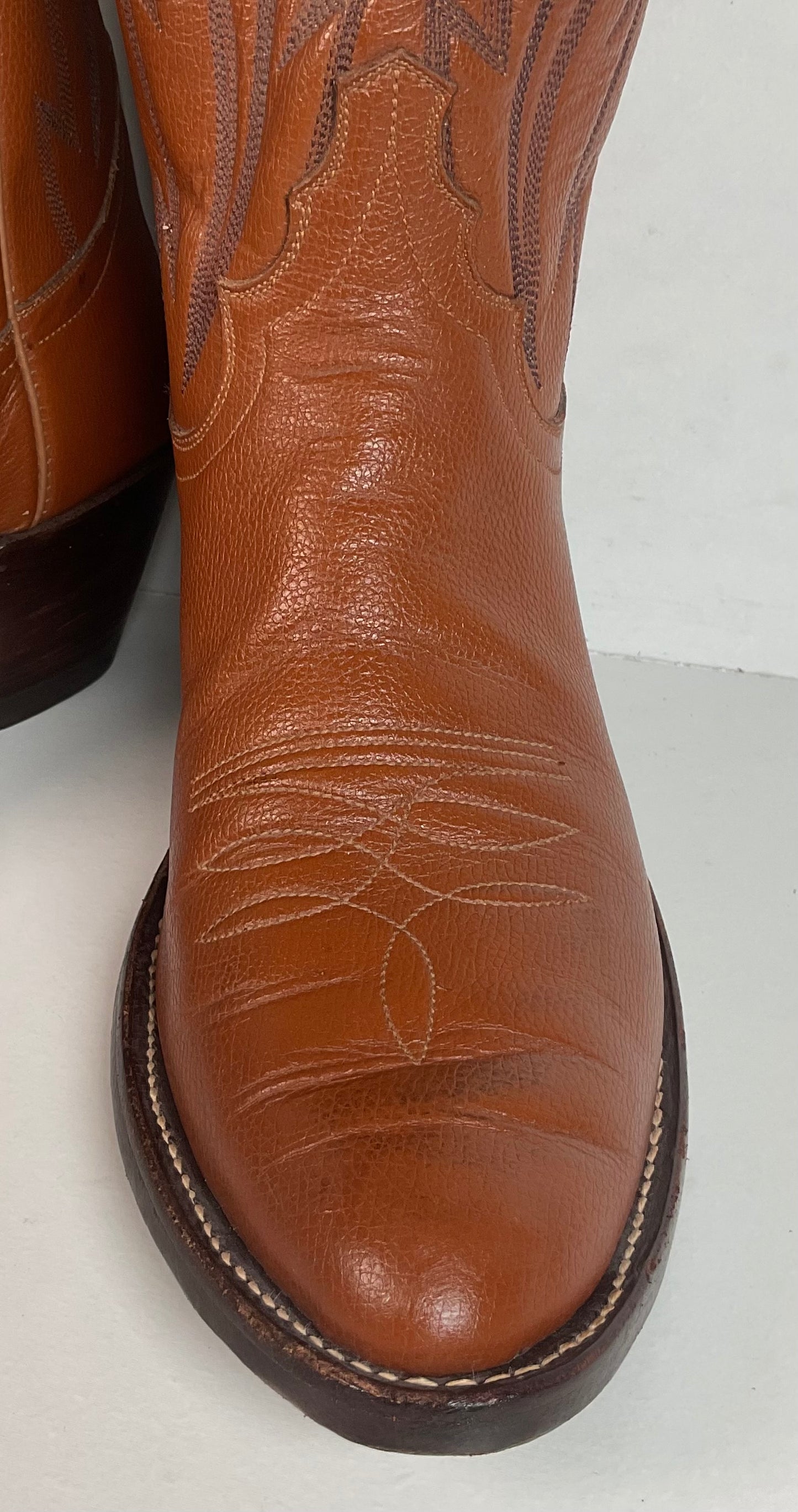Jack Rowin Custom Cowboy Boots Men’s 9.5 Tall Stove Top Buckaroo