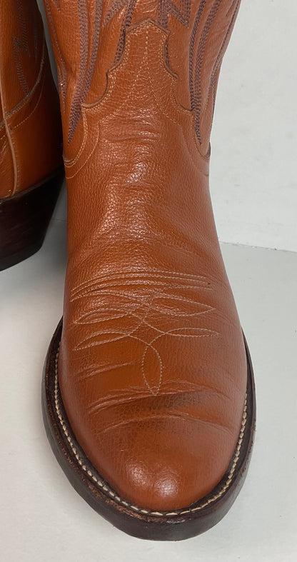 Jack Rowin Custom Cowboy Boots Men’s 9.5 Tall Stove Top Buckaroo