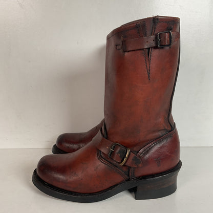 Frye Women’s 12R Redwood Engineer Boots 6 M 150th Anniversary USA Made Distressed