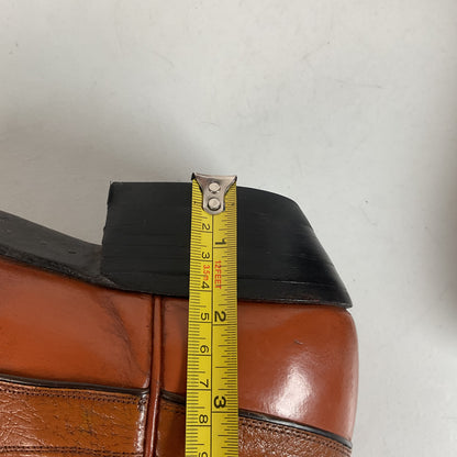 Vintage Justin Algonquin Toe Cowboy Boots | Old Fort Worth Label | Men’s 10.5 D