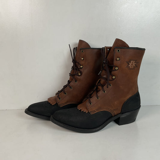 Vintage Abilene Packer Boots | USA Made | Granny | Lace Up | Women’s 7 M