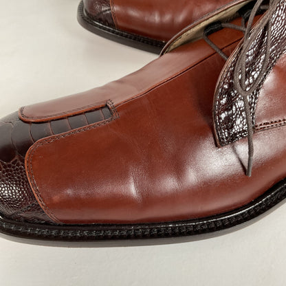 Belvedere Ostrich Leg Derby Shoes | Exotic | Men’s 10 M