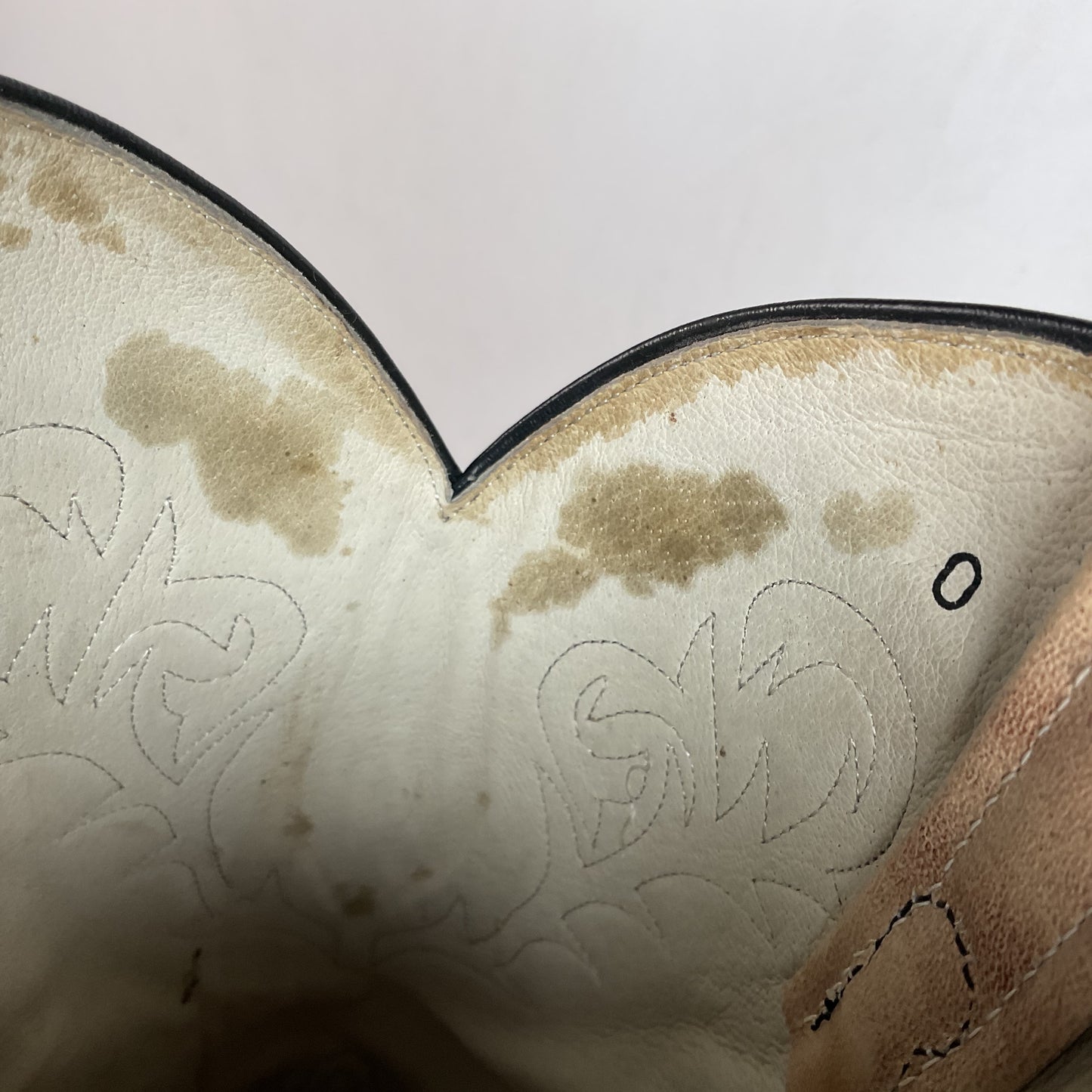 Tony Lama Cowgirl Boots — Tooled Inlay — USA Made — 8.5 M