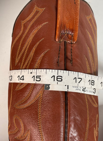 Vintage W.B. Masterson Wrangler Cowboy Boots 12 B (Narrow) Dress Lizard Cut