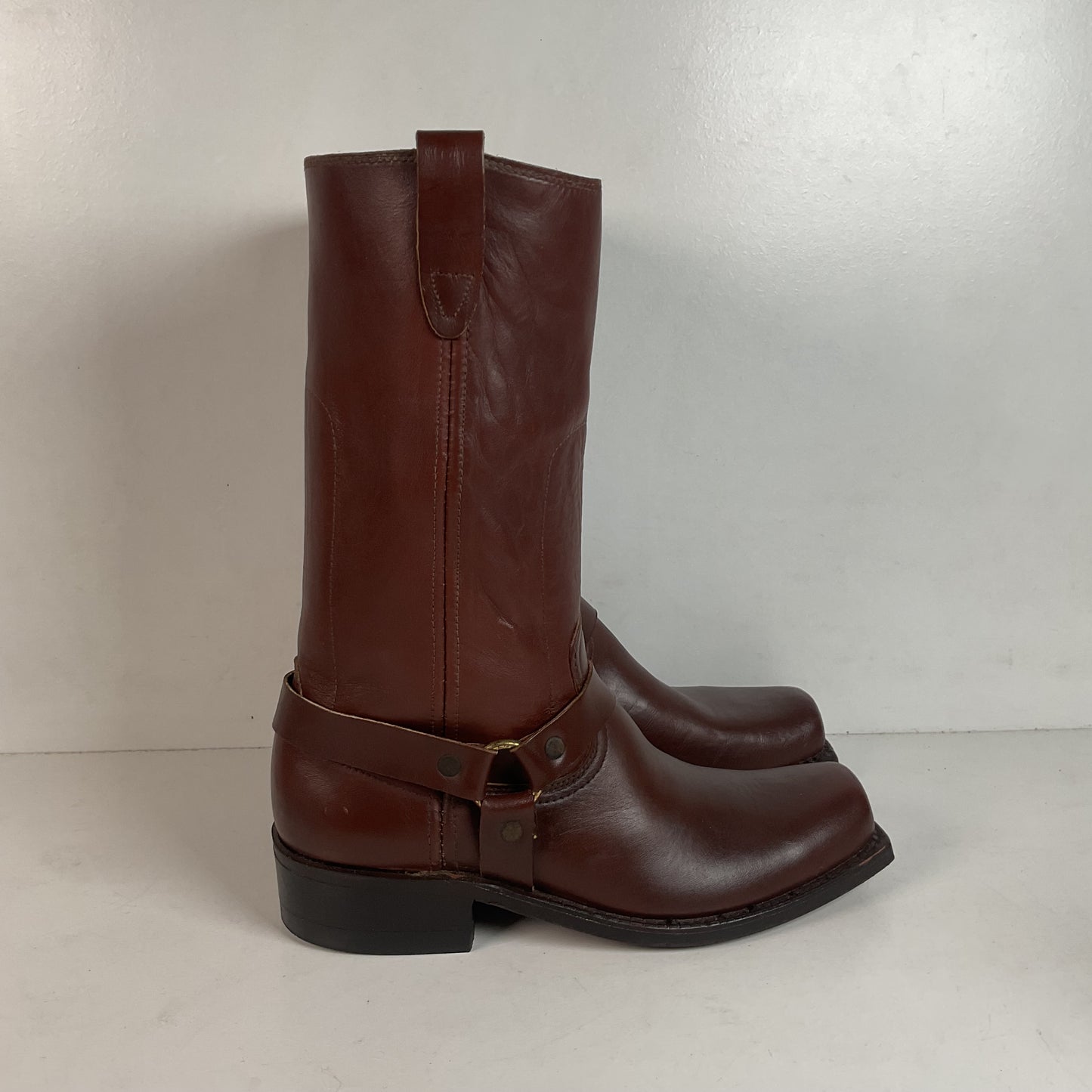 1970s Rodeo Harness Motorcycle Boots 9.5 D USA Made