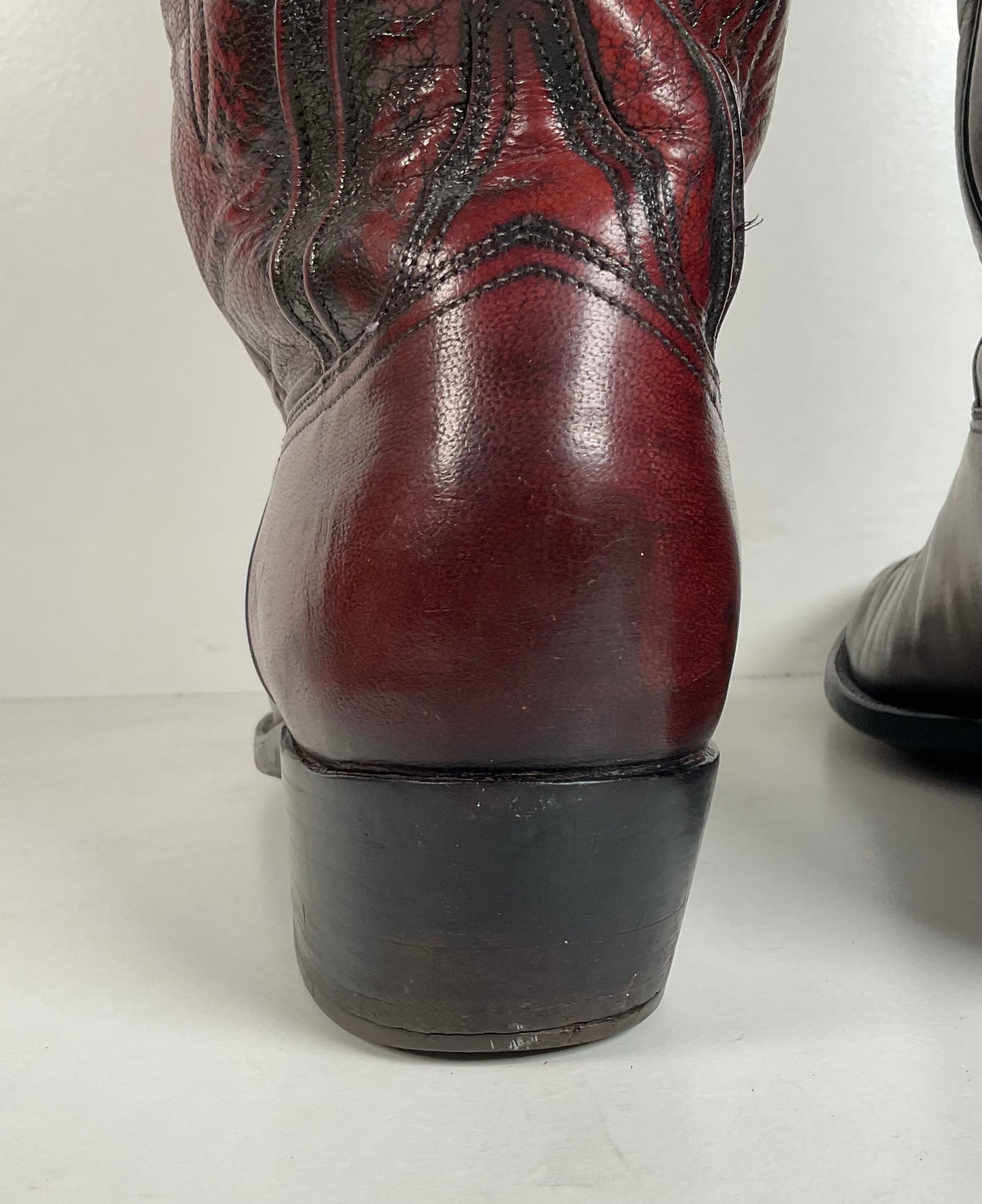 Vintage Lucchese San Antonio Cowboy Boots | Oxblood | Extra Narrow | 11.5 A