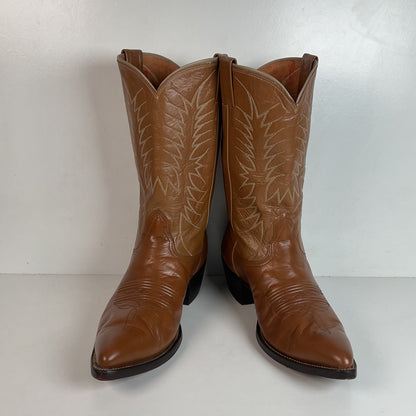 Vintage Nocona Calfskin Cowboy Boots 12 D Old Black Label