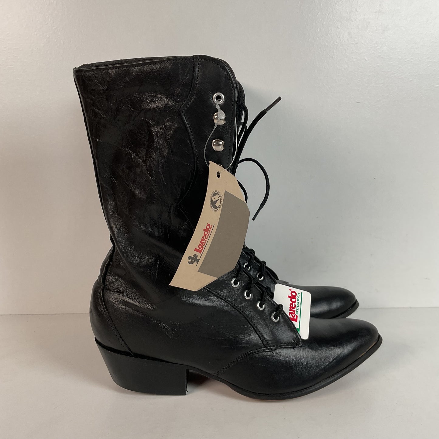 Laredo Edwardian Lace Up Boots | Western Packer | USA Made | Women’s 7 M