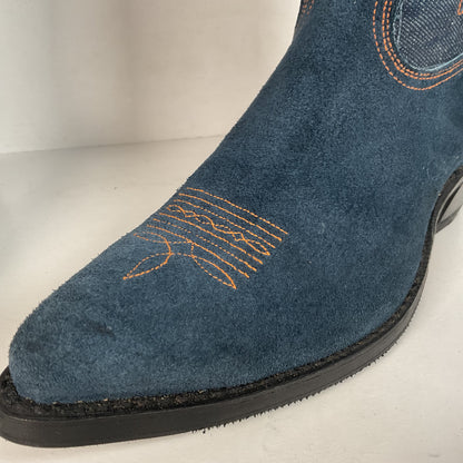 Vintage Blue Jean Denim Cowboy Boots | USA Made | 1970s | Men’s 11 D