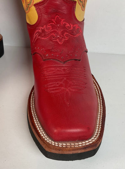 Justin Tekno Crepe Cowgirl Boots | Kansas City Chiefs | USA Made | 8.5 C