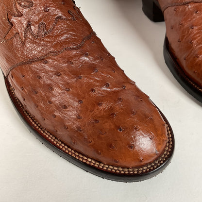 Lucchese 2000 Cowboy Boots | Full Quill Ostrich | Exotic | Men’s 8.5 D