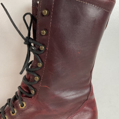 Tony Lama Kiltie Packer Boots 9 D Bullhide Western Lace Up