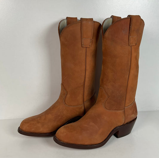 Stewart Fine Handmade Cowboy Boots | Nubuck | Custom | Men’s 6 EE | Women’s ￼7