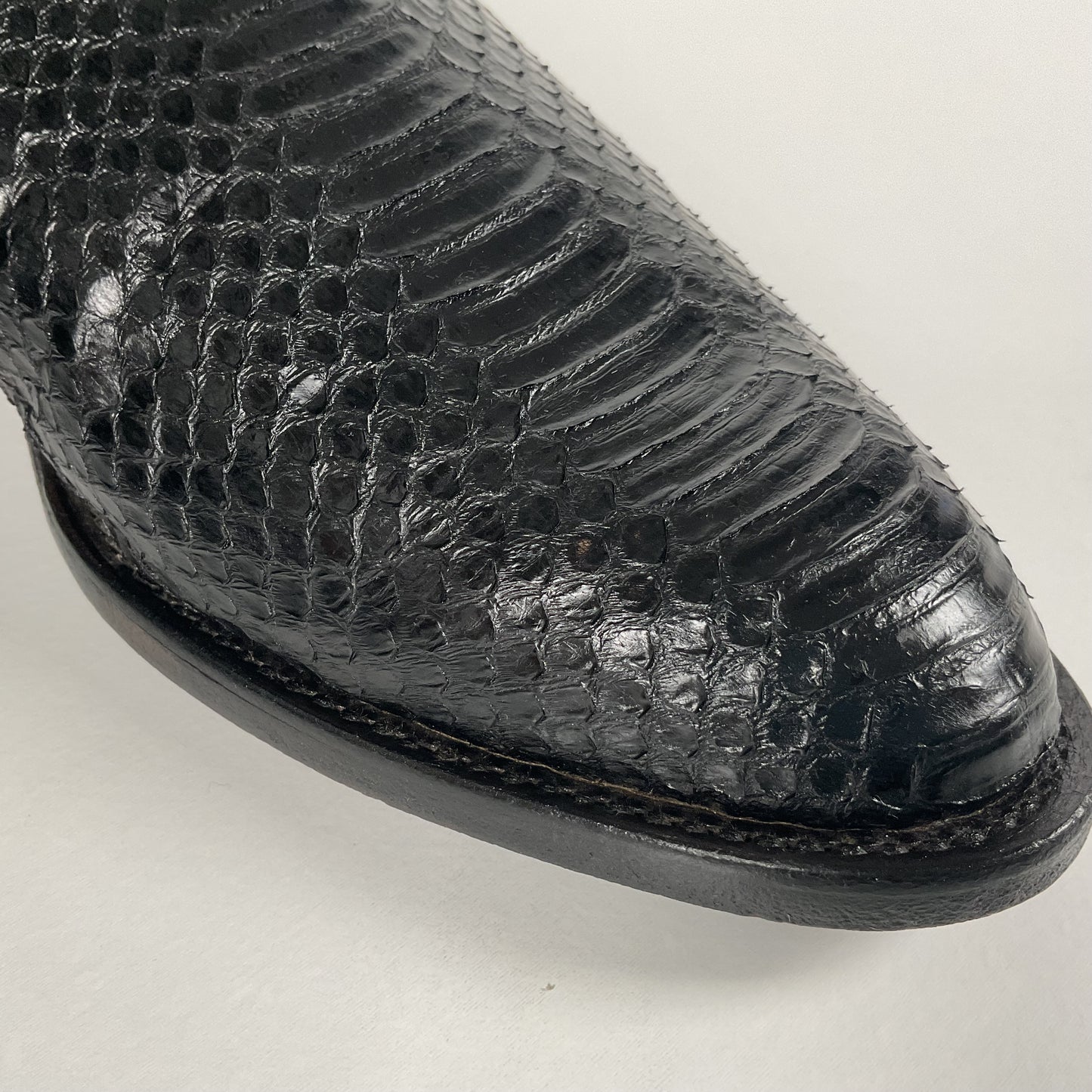 Vintage Tony Lama Cowboy Boots | Python Snakeskin | Men’s 8.5 D