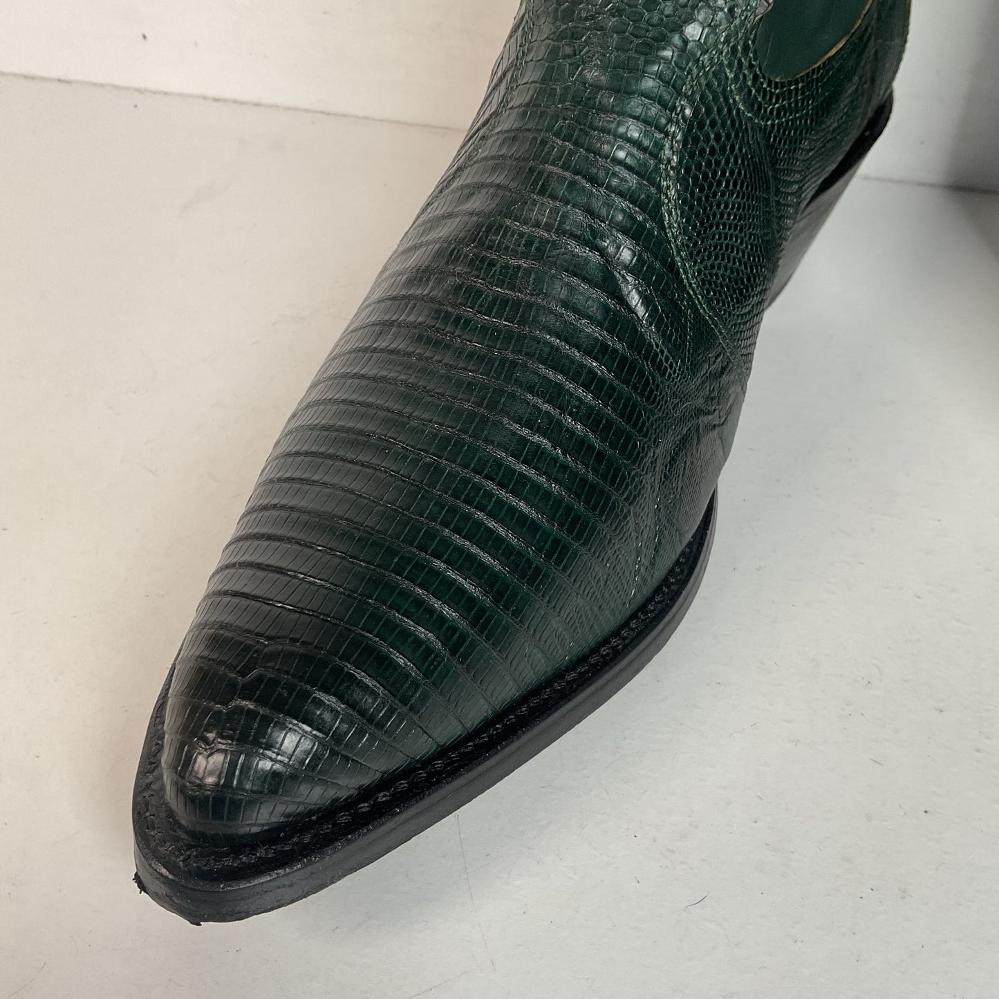Nocona Emerald Green Teju Lizard Cowboy Boots Men’s 8.5 D | Women’s 9.5 USA Made