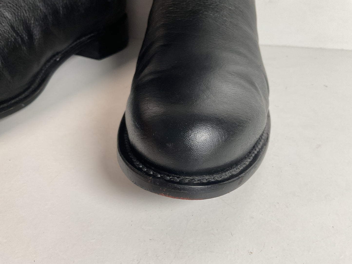 Lucchese Majestic Black Roper Boots 14 EE