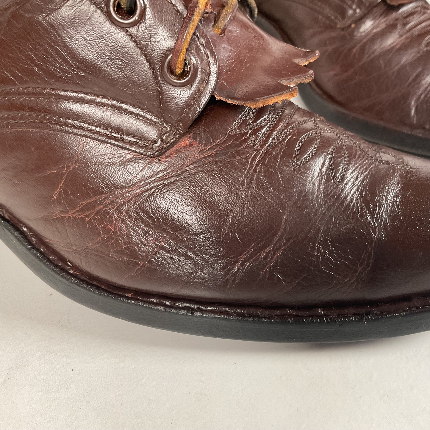 Custom Kiltie Packer Boots | Dark Brown | Men’s 9 D
