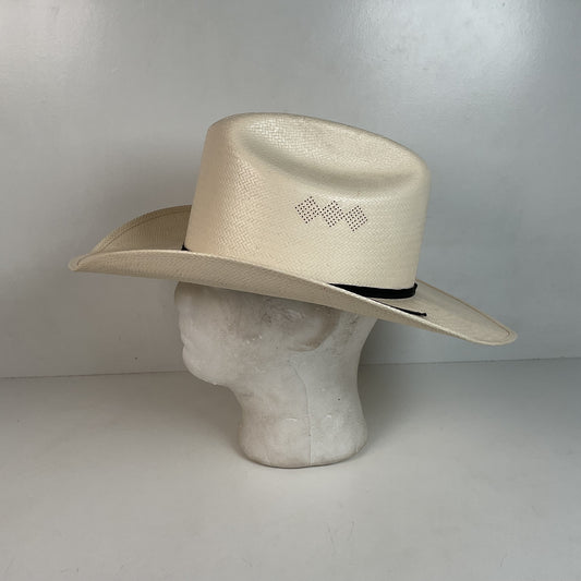 Serratelli Shantug Panama Straw Hat 7 1/4 XXXXXX Western Cowboy