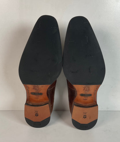 Mezlan Brown Teju Lizard Derby Shoes Brown 9 M Recrafted