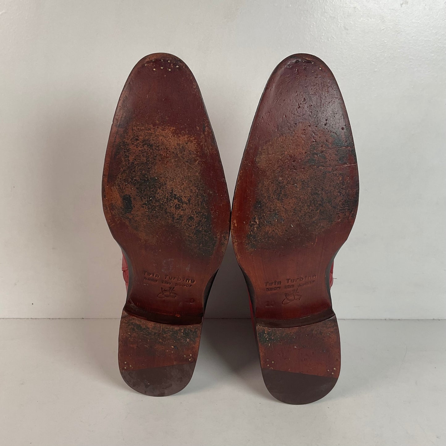 John Fluevog Twin Turbine Zipper Boot | Red Spat | Men’s 10