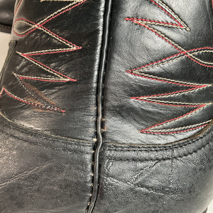 1970s Tony Lama Elephant Print Cowboy Boots 10 USA Made Gold Label