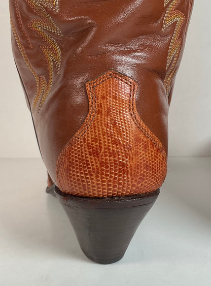 Vintage Justin Teju Lizard Cowgirl Boots | USA Made | Women’s 8 B