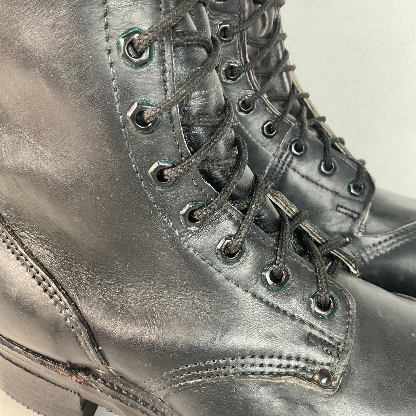 Vintage Carolina Linesman Lace Up Boots 9.5 E USA Made Pole Climber