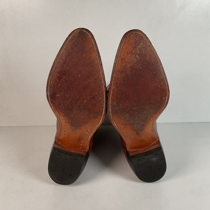 1960s Justin Pee Wee Cowboy Boots 10 D Shorty