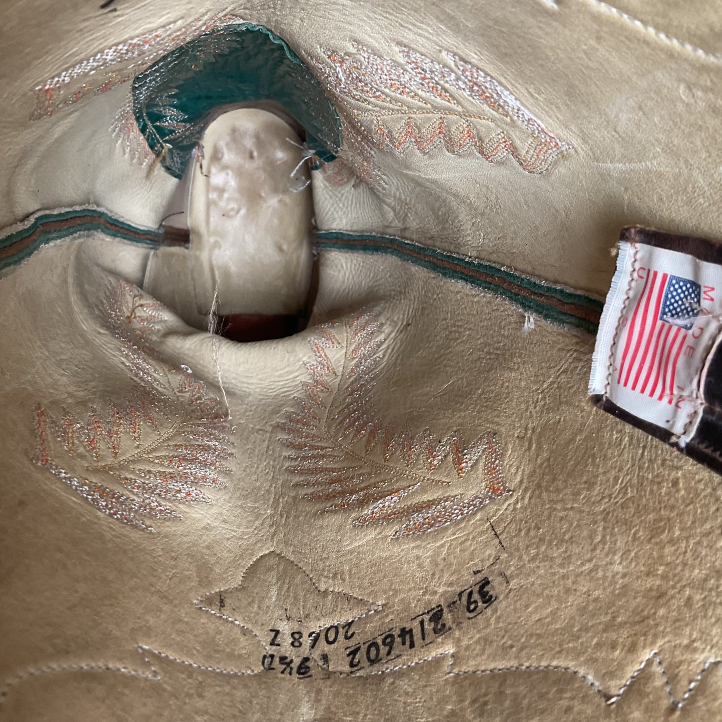 Olathe Tall Top Cowboy Boots 9.5 D USA Made Buckaroo