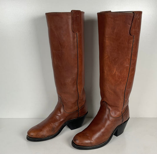 Vintage Olathe Tall Top Buckaroo Boots | USA Made | Men’s 5 B | Women’s 6