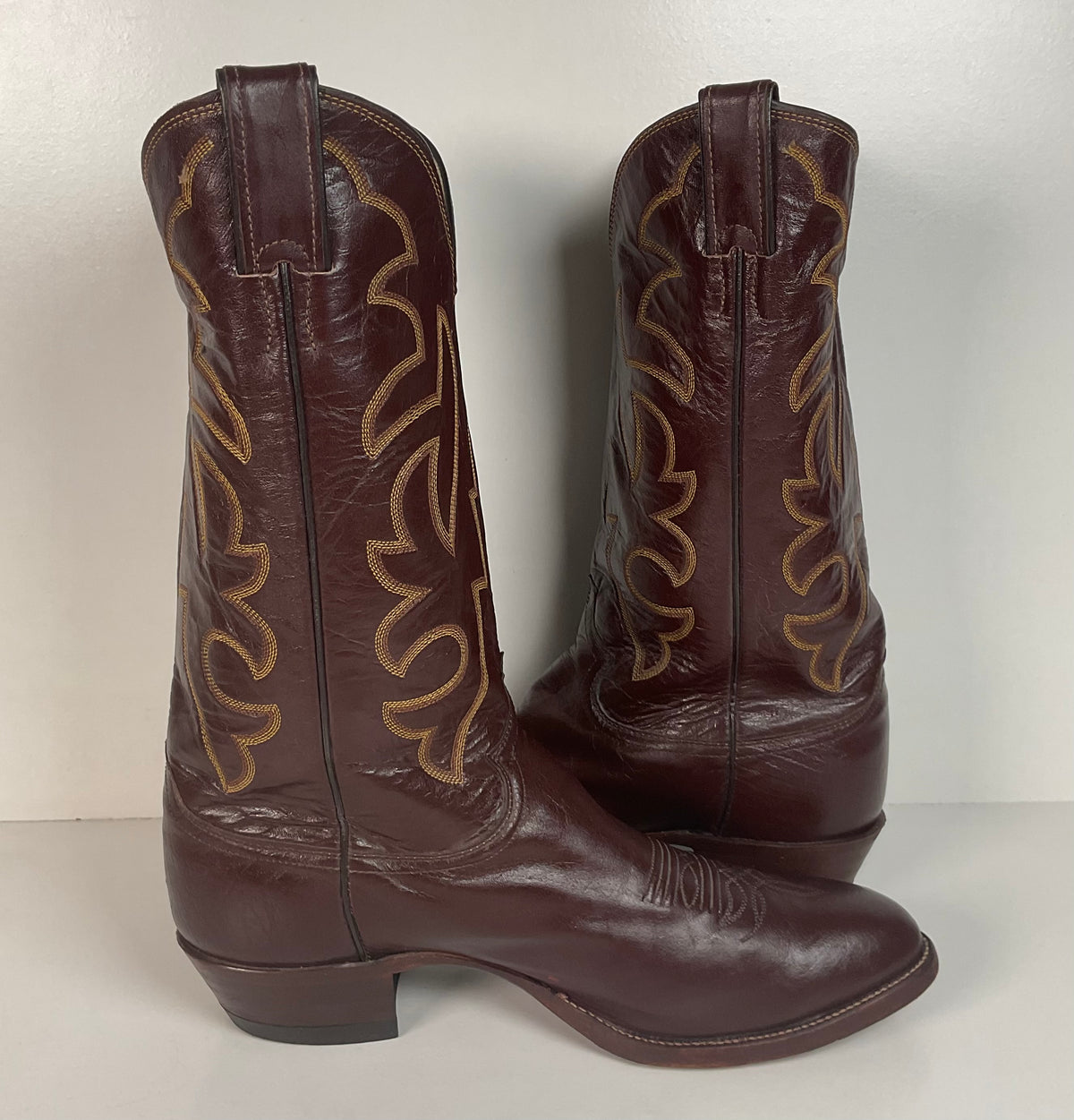 Vintage Justin Pig Skin Cowboy Boots | Wild Boar | USA Made | Men’s 10 D