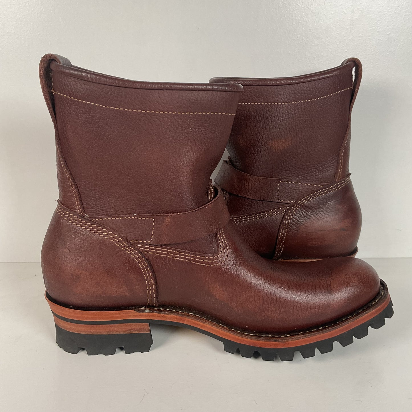 Bison Hide Engineer Boots | Shorty | Custom | PNW | Pacific Northwest | Men’s 9.5