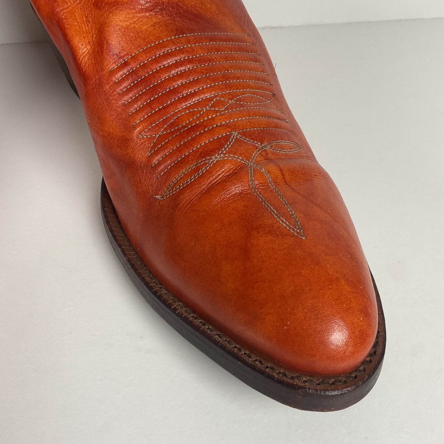 Vintage Justin Cowboy Boots | Chocolate Cow | USA Made | Men’s 10.5 D