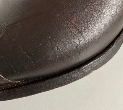Custom Cowboy Boots | Wingtip Triad | Dark Brown Calfskin | Narrow | Men’s 9.5