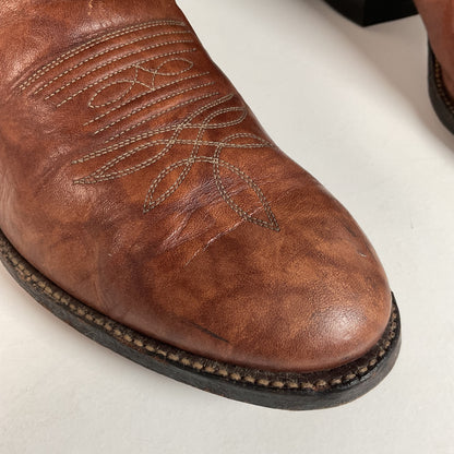 Vintage Tony Lama Buckaroo Boots | Chocolate Cow | Gold Label | 1970s | 11 D